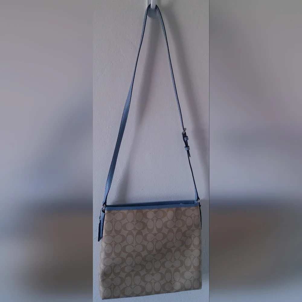 NOT FOR SALE - COACH FILE BAG IN SIGNATURE CANVAS HANDBANG - Picture 7 of 7